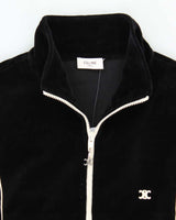 Celine Triomphe Velour Cotton Blend Two-Piece Women's Full Tracksuit - L