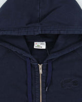 Vintage Y2K 00s Lacoste VTG Washed Women's Full-Zip Hoodie - M