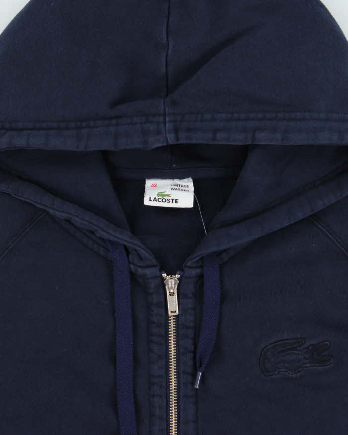 Vintage Y2K 00s Lacoste VTG Washed Women's Full-Zip Hoodie - M
