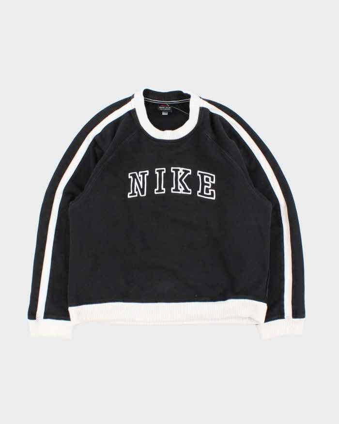 Vintage 1990s Nike Embroidered Two-Tone Women's Crewneck Sweatshirt - S