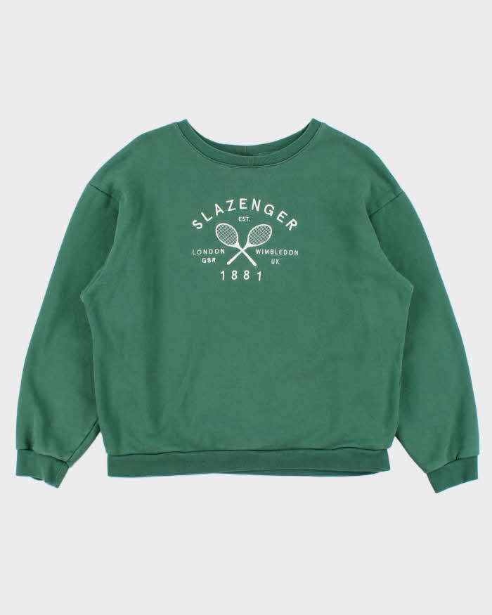 Vintage Y2K 00s Slazenger Embroidered Women's Crewneck Sweatshirt - M