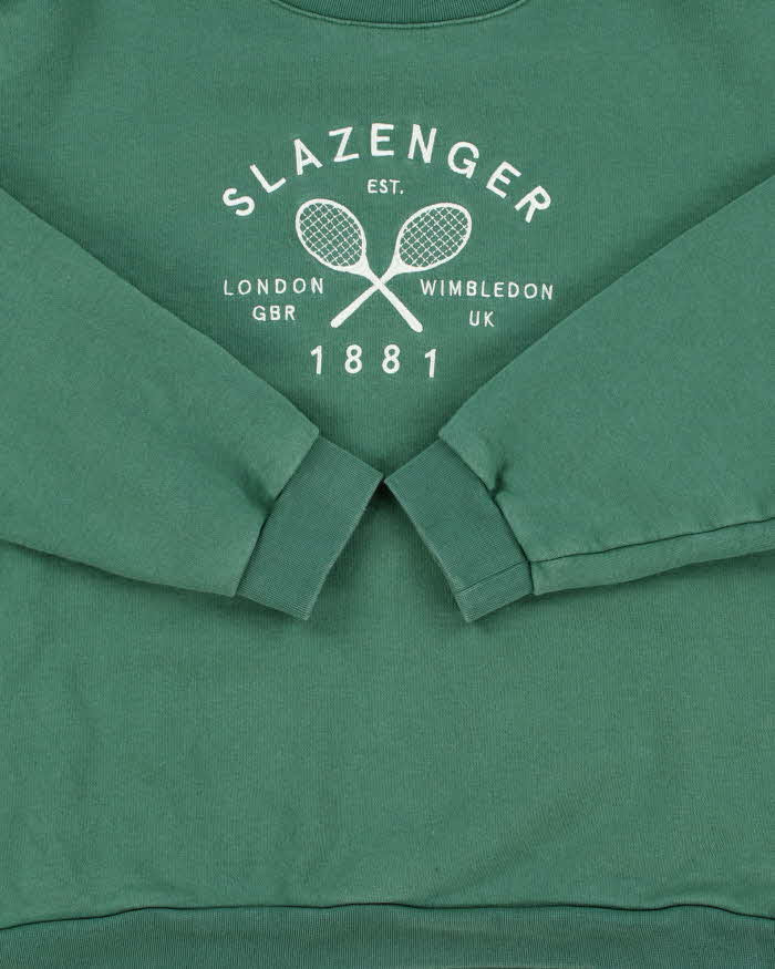 Vintage Y2K 00s Slazenger Embroidered Women's Crewneck Sweatshirt - M