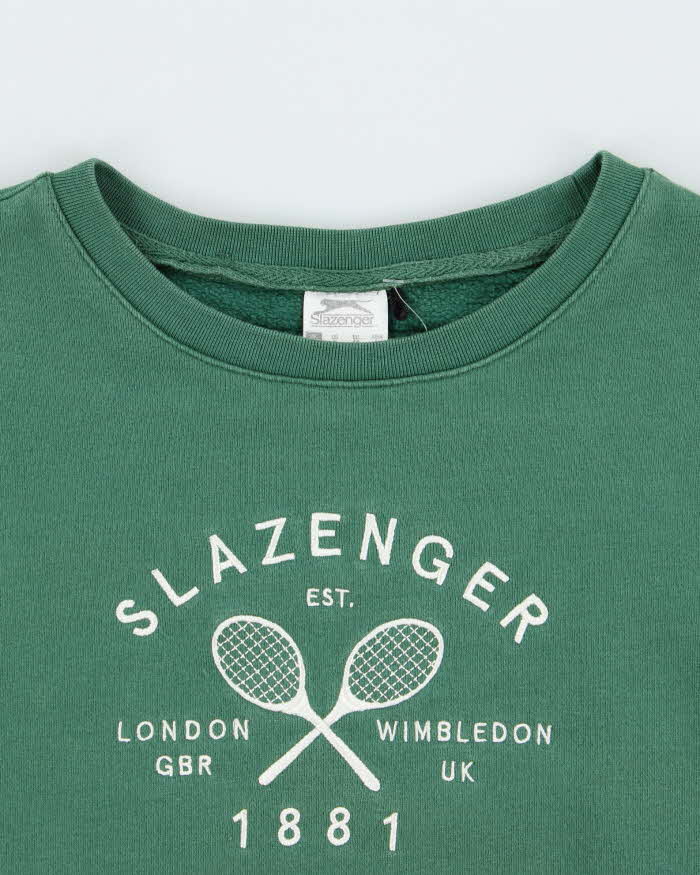 Vintage Y2K 00s Slazenger Embroidered Women's Crewneck Sweatshirt - M