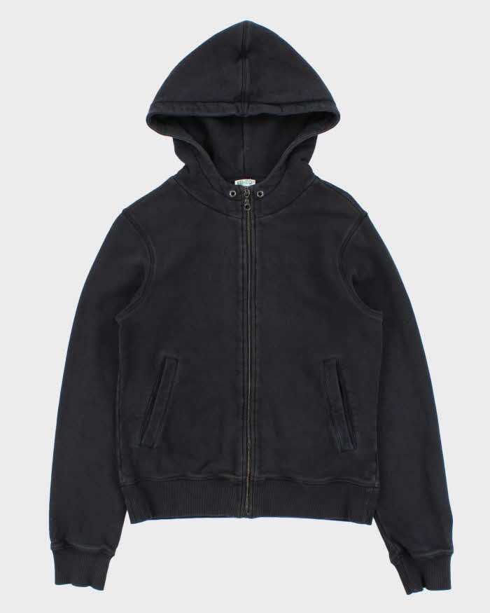 Vintage Kenzo Embroidered Zip-up Hoodie - S