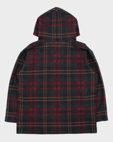 Vintage 1990s Lauren Ralph Lauren Women's Tartan Oversized Pullover Hoodie - M