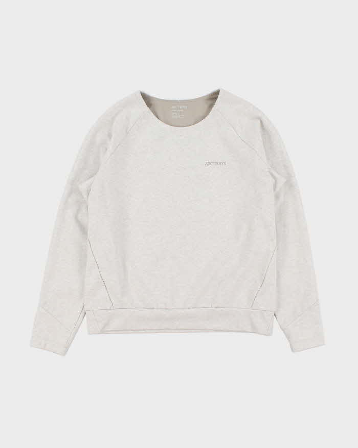 Vintage Arc'teryx Orla Marl Grey Women's Crewneck Technical Sweatshirt - XS
