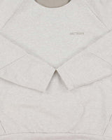 Vintage Arc'teryx Orla Marl Grey Women's Crewneck Technical Sweatshirt - XS