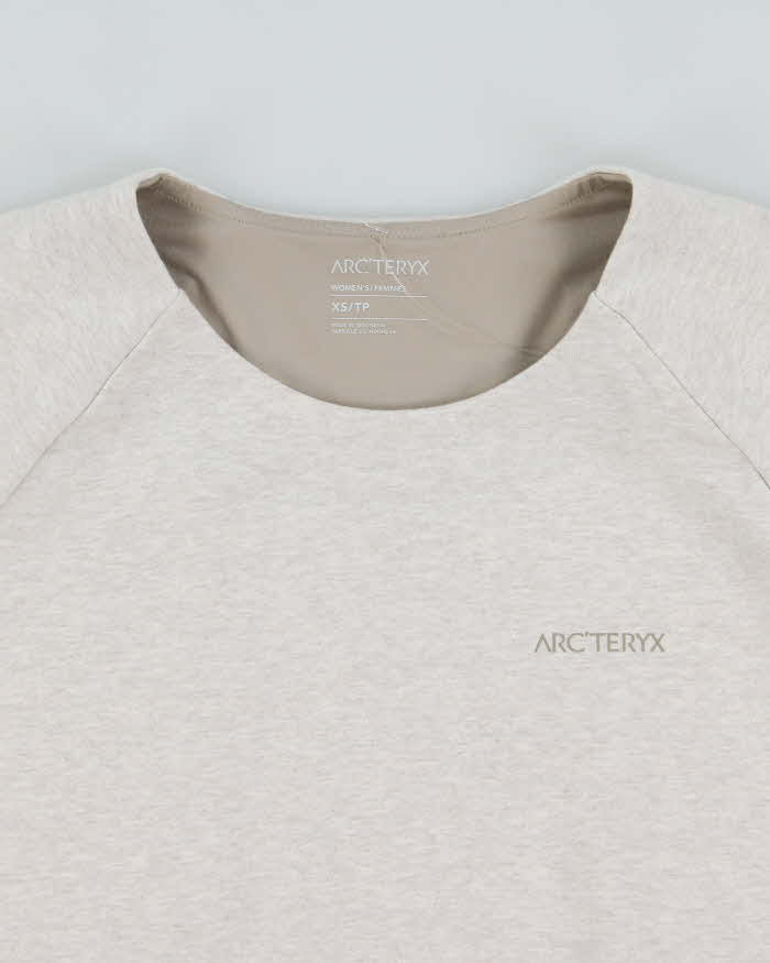 Vintage Arc'teryx Orla Marl Grey Women's Crewneck Technical Sweatshirt - XS