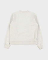 Marithe &amp; Francois Girbaud Women's Marl Grey Heavyweight Champs De Mars Crewneck Sweatshirt - M