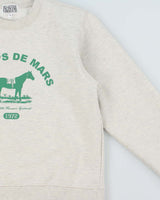 Marithe &amp; Francois Girbaud Women's Marl Grey Heavyweight Champs De Mars Crewneck Sweatshirt - M