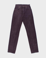 Vintage 1990s Wrangler 14MWZ Women's Plum Cowboy Cut Made In USA Denim Jeans - W27 L33