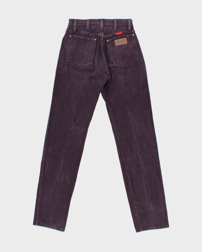 Vintage 1990s Wrangler 14MWZ Women's Plum Cowboy Cut Made In USA Denim Jeans - W27 L33