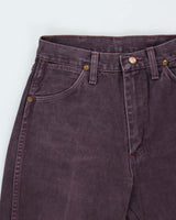 Vintage 1990s Wrangler 14MWZ Women's Plum Cowboy Cut Made In USA Denim Jeans - W27 L33
