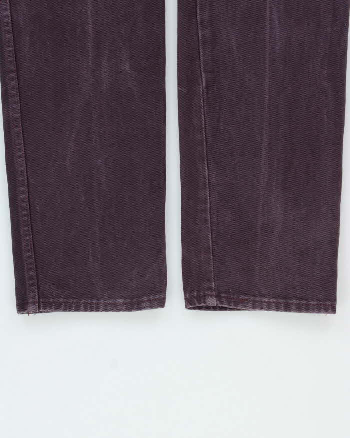 Vintage 1990s Wrangler 14MWZ Women's Plum Cowboy Cut Made In USA Denim Jeans - W27 L33