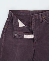 Vintage 1990s Wrangler 14MWZ Women's Plum Cowboy Cut Made In USA Denim Jeans - W27 L33