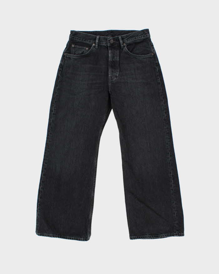 2023 Acne Studios 2021F Vintage Wash Mid-Rise Wide Leg Women's Denim Jeans - W30 L29