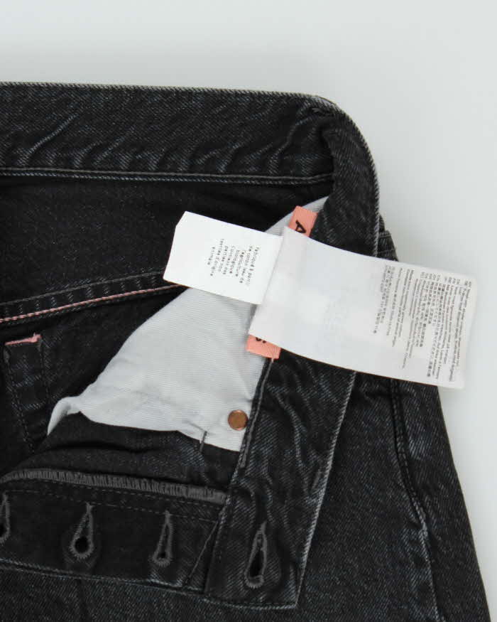 2023 Acne Studios 2021F Vintage Wash Mid-Rise Wide Leg Women's Denim Jeans - W30 L29