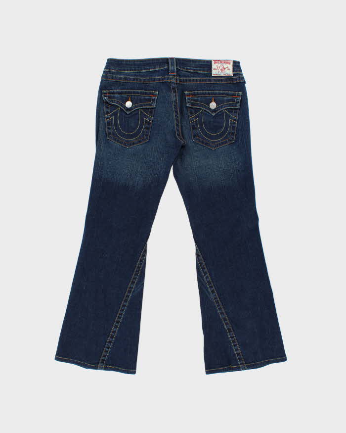 Vintage Y2k 2000s True Religion Twisted Hem Flared Jeans - W32 L28