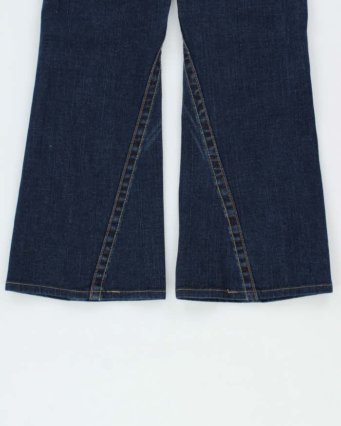 Vintage Y2k 2000s True Religion Twisted Hem Flared Jeans - W32 L28