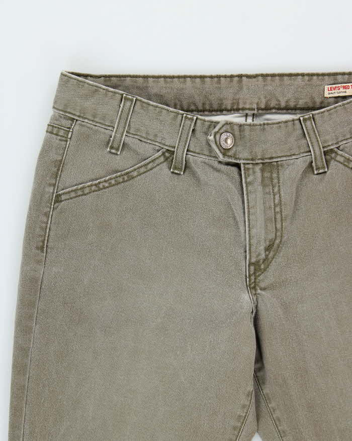 Vintage 2003 Y2K Levi's Red Tab Khaki Low Rise Flap Pocket Bootcut Denim Jeans - W30 L30