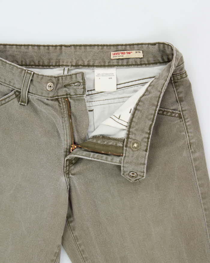 Vintage 2003 Y2K Levi's Red Tab Khaki Low Rise Flap Pocket Bootcut Denim Jeans - W30 L30