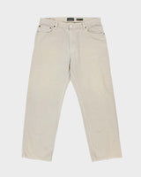 Vintage Y2K 00s Levi's 559 Khaki Relaxed Straight Fit Denim Jeans - W36 L30