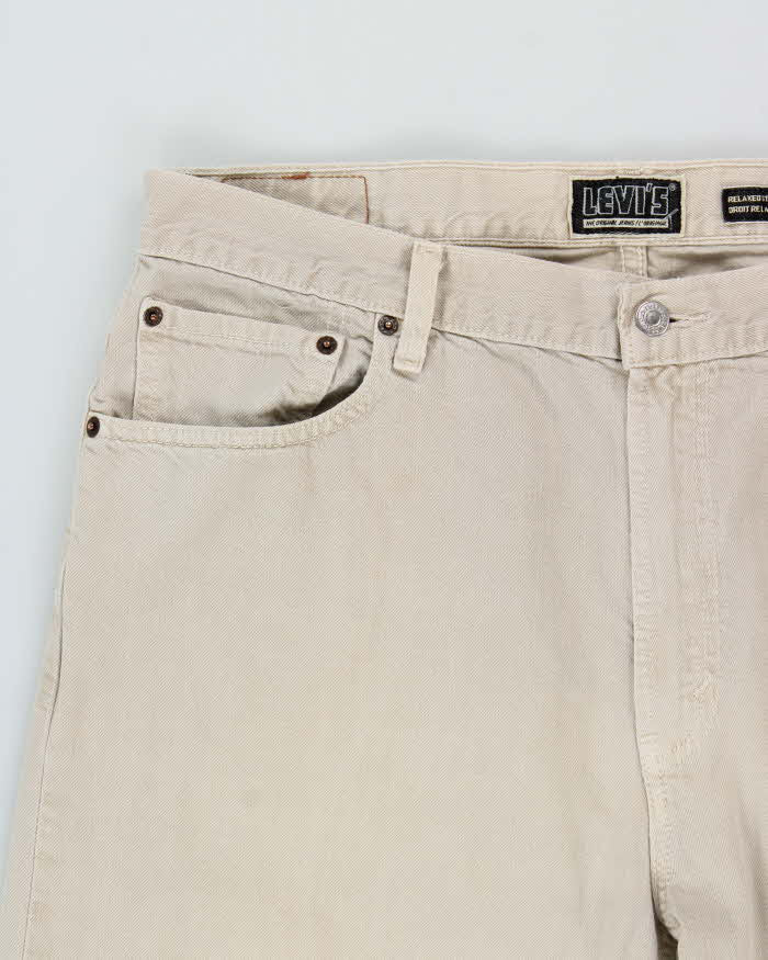 Vintage Y2K 00s Levi's 559 Khaki Relaxed Straight Fit Denim Jeans - W36 L30