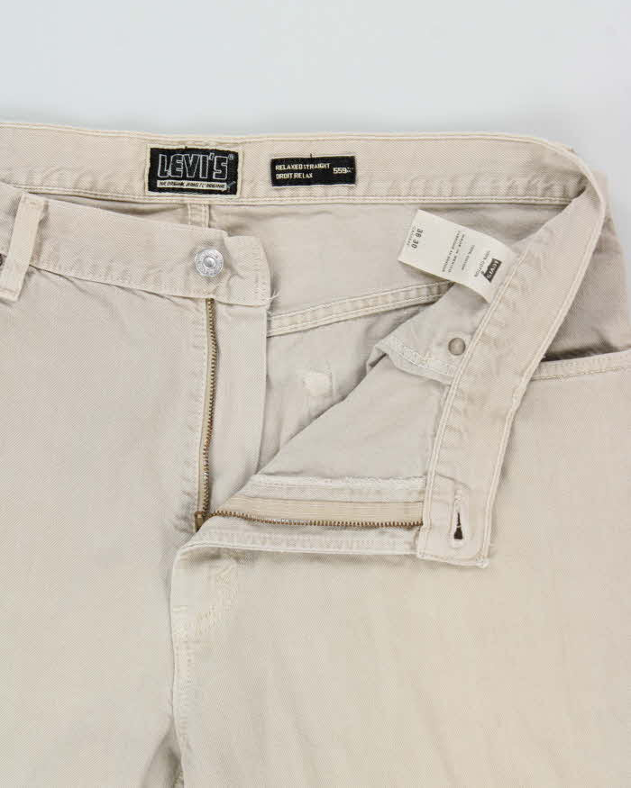 Vintage Y2K 00s Levi's 559 Khaki Relaxed Straight Fit Denim Jeans - W36 L30