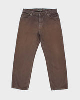 Vintage Y2K 00s Levi's 559 Brown Relaxed Straight Fit Denim Jeans - W36 L30