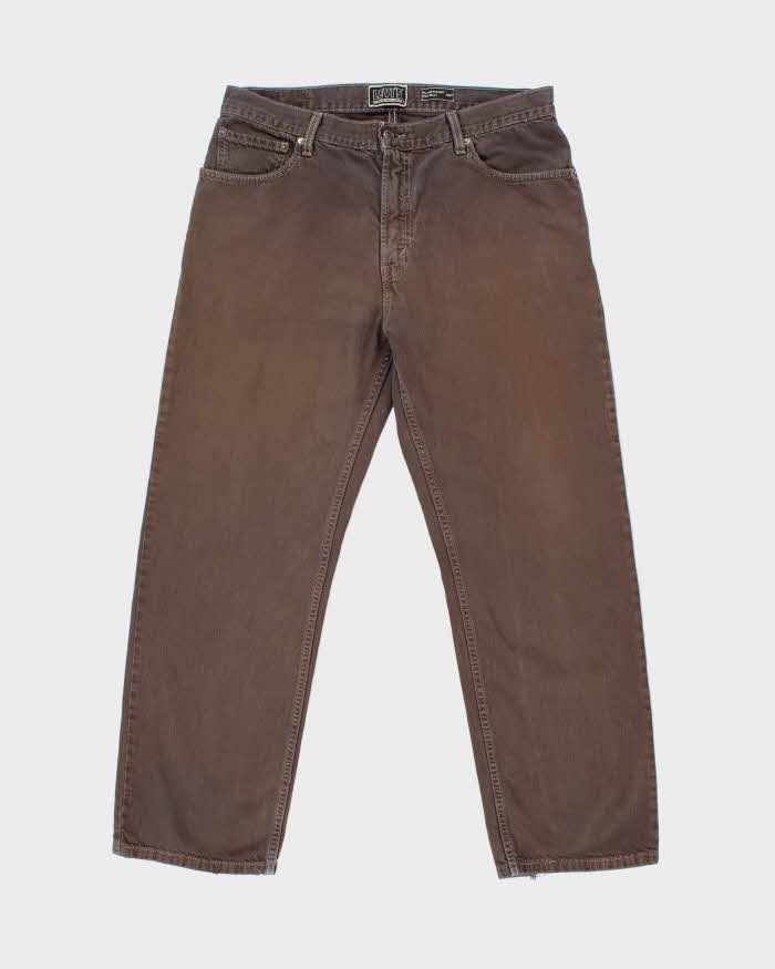 Vintage Y2K 00s Levi's 559 Brown Relaxed Straight Fit Denim Jeans - W36 L30
