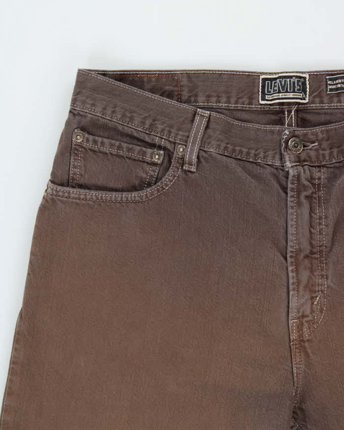 Vintage Y2K 00s Levi's 559 Brown Relaxed Straight Fit Denim Jeans - W36 L30