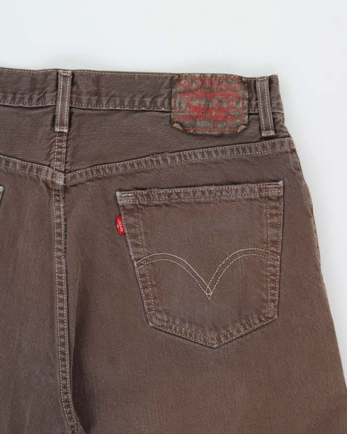 Vintage Y2K 00s Levi's 559 Brown Relaxed Straight Fit Denim Jeans - W36 L30