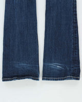 Vintage Y2K 00s Miss Me Women's Low-Rise Embellished Slim Bootcut Denim Jeans - W26 L32