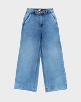 Vintage Roxy Women's High-Rise Wide Leg Bell Bottom Flared Denim Jeans - W28 L30