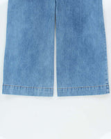 Vintage Roxy Women's High-Rise Wide Leg Bell Bottom Flared Denim Jeans - W28 L30