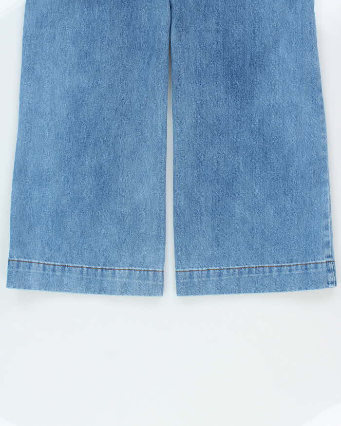 Vintage Roxy Women's High-Rise Wide Leg Bell Bottom Flared Denim Jeans - W28 L30