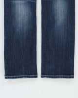 Vintage Y2K 00s Miss Me Women's Low-Rise Embellished Indigo Denim Flap Pocket Signature Straight Leg Jeans - W28 L32