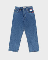 Levi's x Hello Kitty Women's Ribcage Big E High-Rise Relaxed Straight Leg Denim Jeans - W31 L27