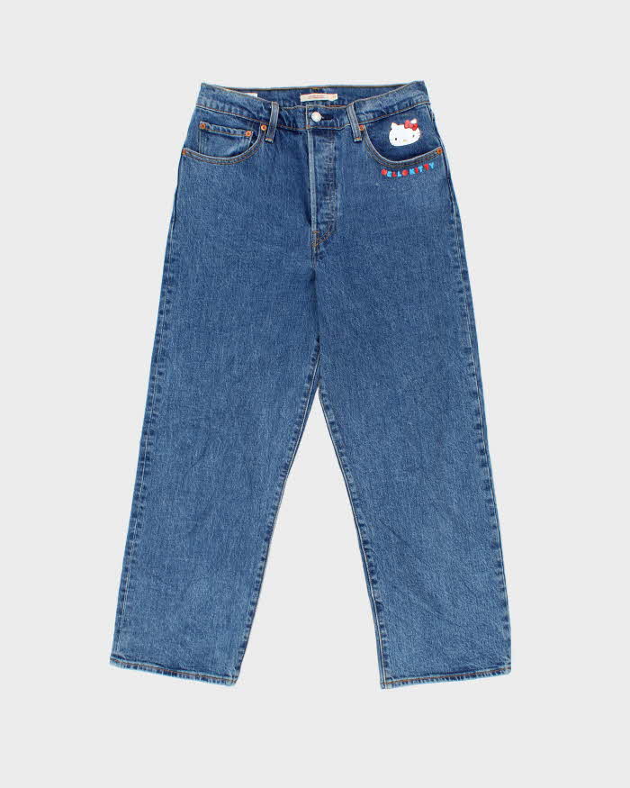 Levi's x Hello Kitty Women's Ribcage Big E High-Rise Relaxed Straight Leg Denim Jeans - W31 L27
