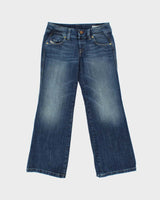 Vintage Y2K 00s Diesel Women's Low Rise Embroidered Relaxed Bootcut Flare Jeans - W30 L30