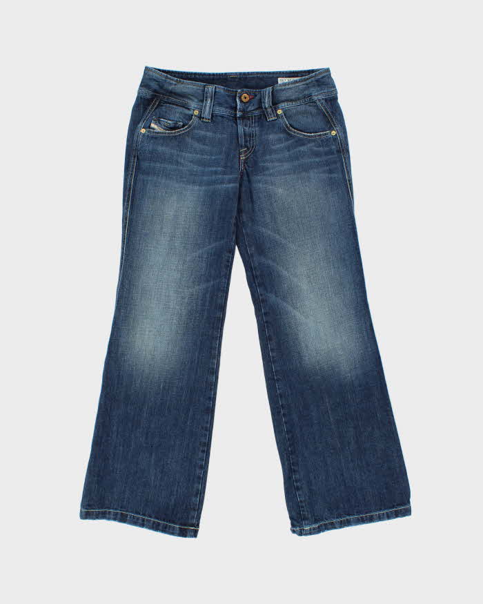 Vintage Y2K 00s Diesel Women's Low Rise Embroidered Relaxed Bootcut Flare Jeans - W30 L30