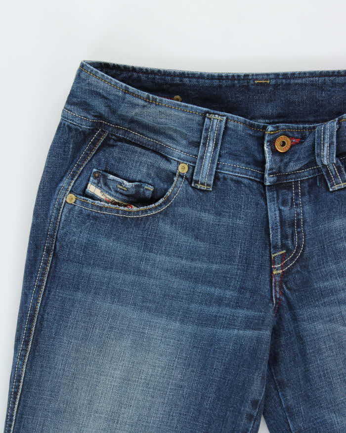 Vintage Y2K 00s Diesel Women's Low Rise Embroidered Relaxed Bootcut Flare Jeans - W30 L30