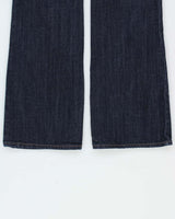 Vintage Y2K 00s Fox Racing Women's Embroidered Low Rise Raw Denim Bootcut Jeans - W28 L32