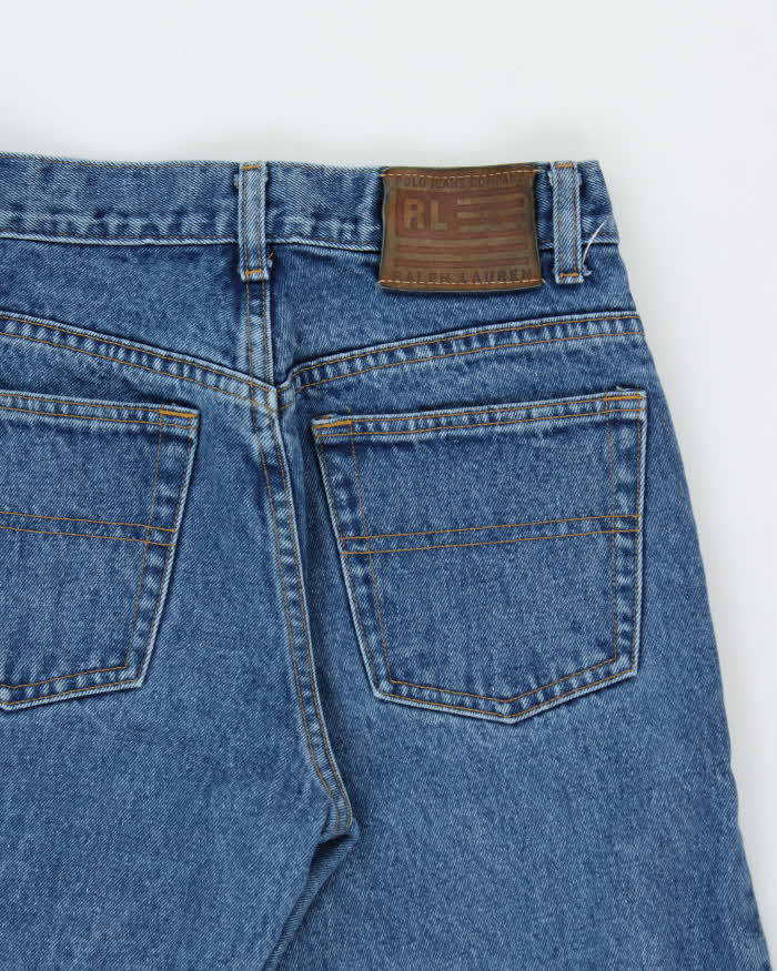 Vintage 1990s Polo Jeans Ralph Lauren Women's High Waisted Made In Canada Bootcut Denim Jeans - W26 L32