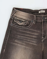 DSWT True Religion Women's 'Jessie Super Baggy' Mid Rise Mud Wash Ultra Wide Leg Jeans - W36 L31