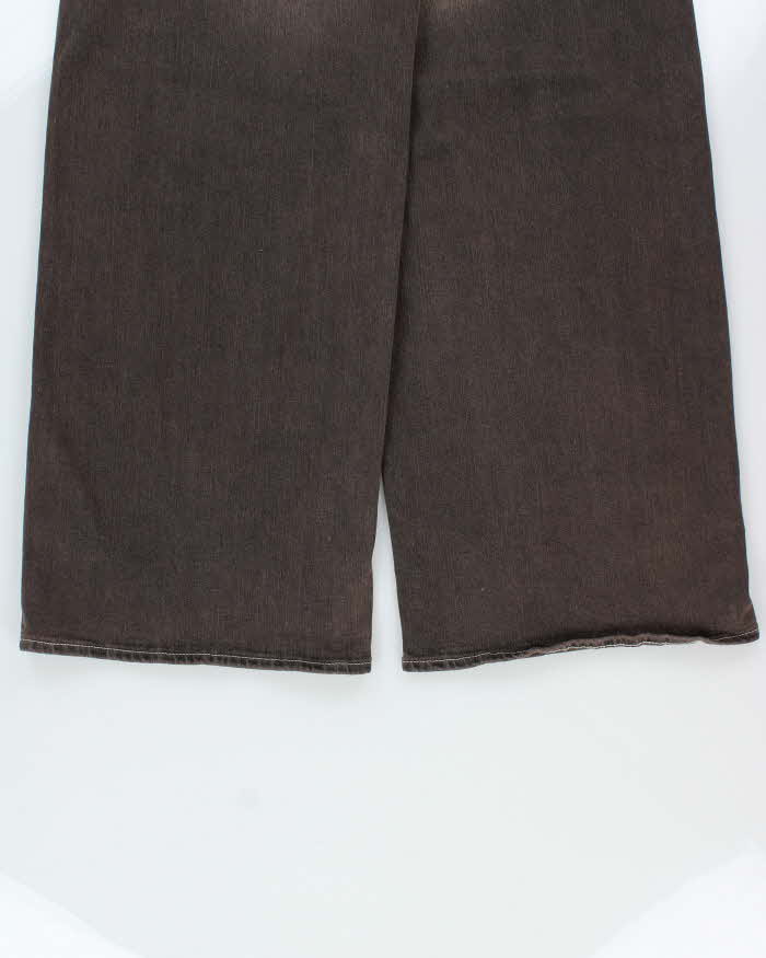 DSWT True Religion Women's 'Jessie Super Baggy' Mid Rise Mud Wash Ultra Wide Leg Jeans - W36 L31