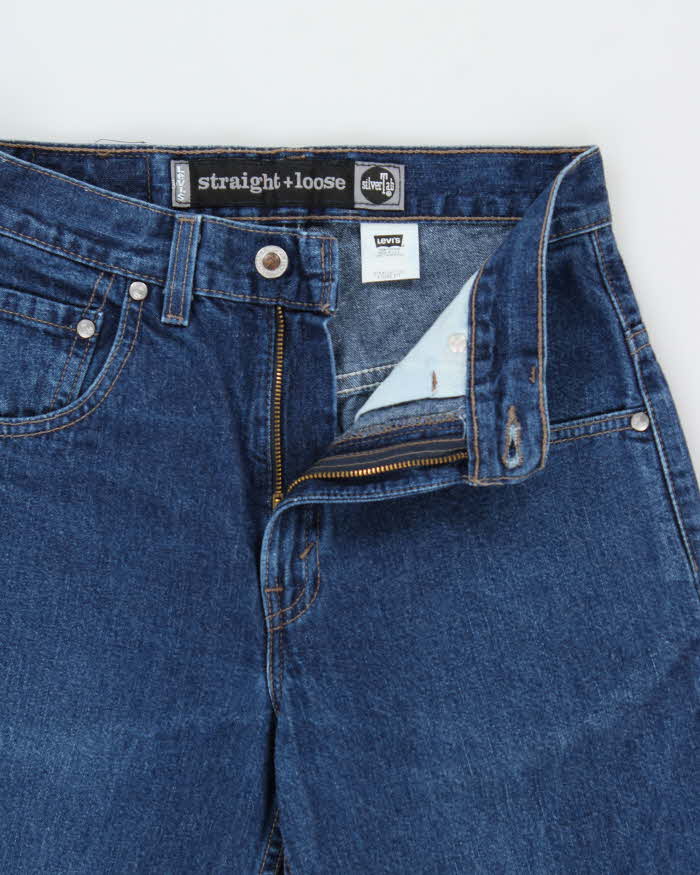 Vintage 1995 Levi's SilverTab Batwing Made In USA Women's High Waisted 'Straight + Loose' Denim Jeans - W26 L27