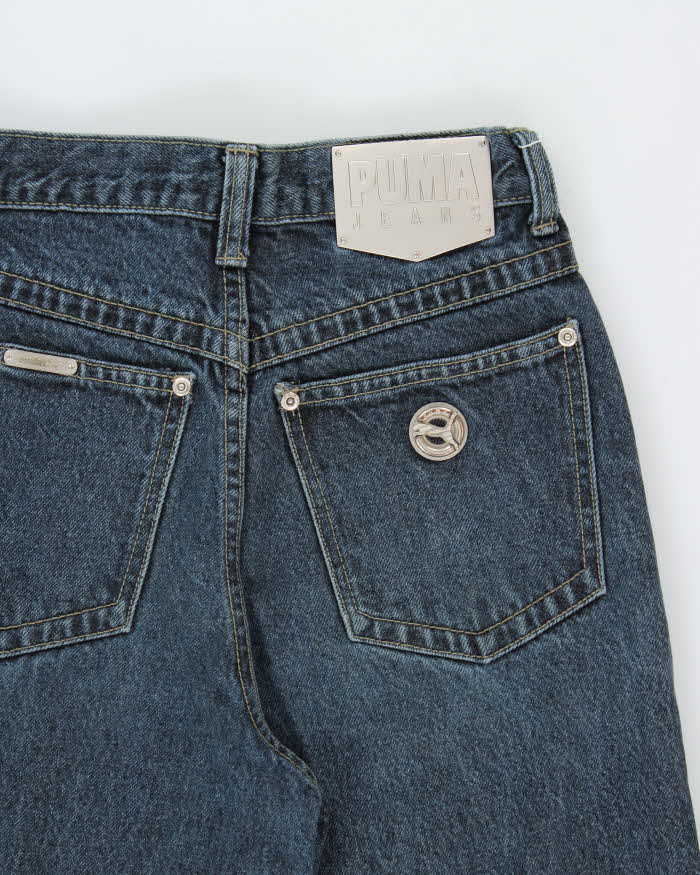 Vintage 1990s Puma Women's High Waisted Relaxed Fit Carrot Top Denim Jeans - W26 L26