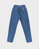 Vintage 1990s Guess Made In USA Women's High Rise Relaxed Fit Carrot Top Denim Jeans - W25 L30