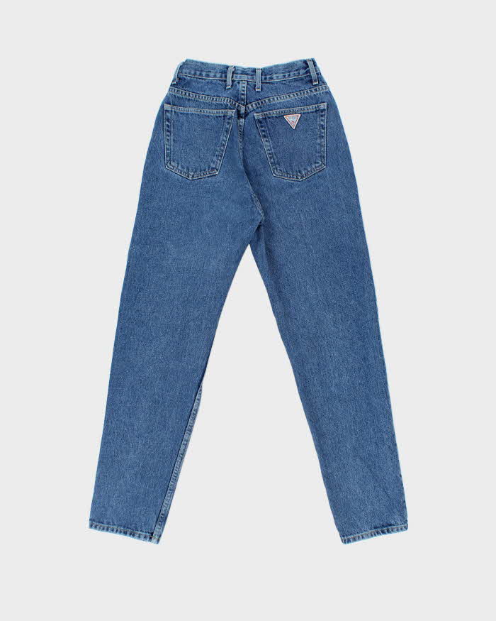 Vintage 1990s Guess Made In USA Women's High Rise Relaxed Fit Carrot Top Denim Jeans - W25 L30